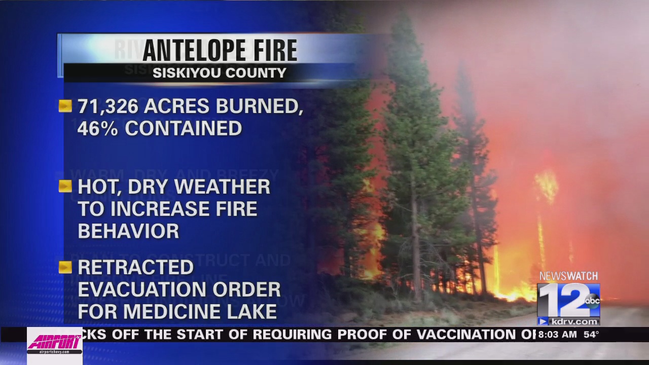 Firewatch Antelope Fire Increases To 46 Containment Firewatch Antelope Fire Increases To 46 Containment