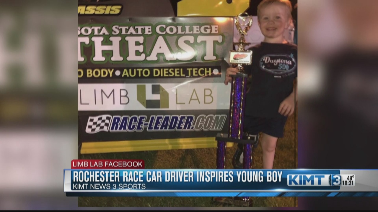 Local race car driver Brandon Duellman inspires young boy - Vimarsana News