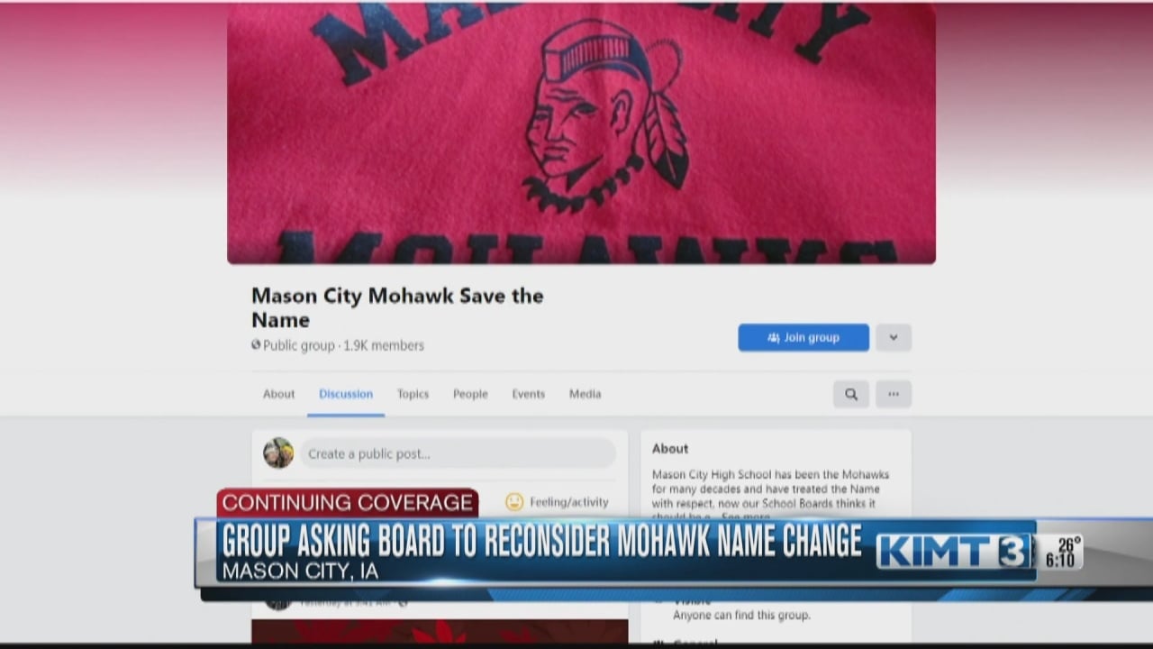 Group aims to keep the 'Mohawk' name for Mason City Schools - Vimarsana News