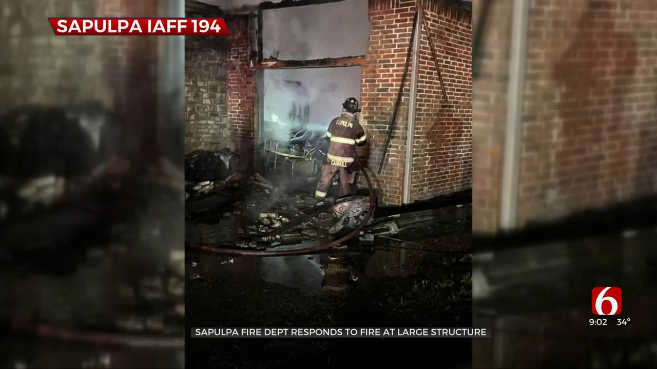 Sapulpa Fire Dept. Responds To Fire At Large Structure