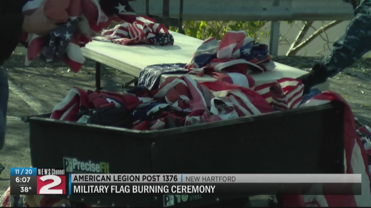 Military flag burning at American Legion Post 1376 - Vimarsana News