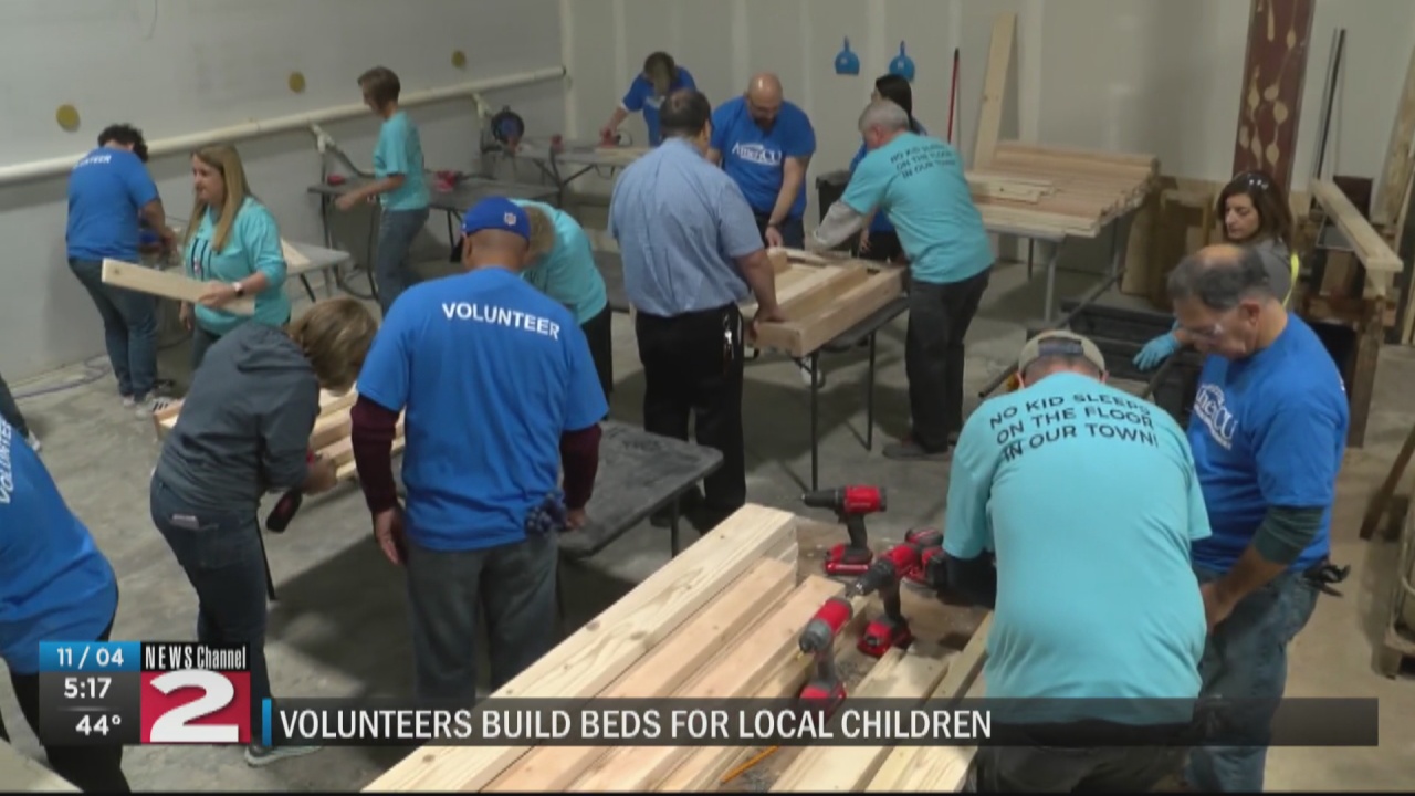 AmeriCU workers join local organization building beds for kids in need - Vimarsana News
