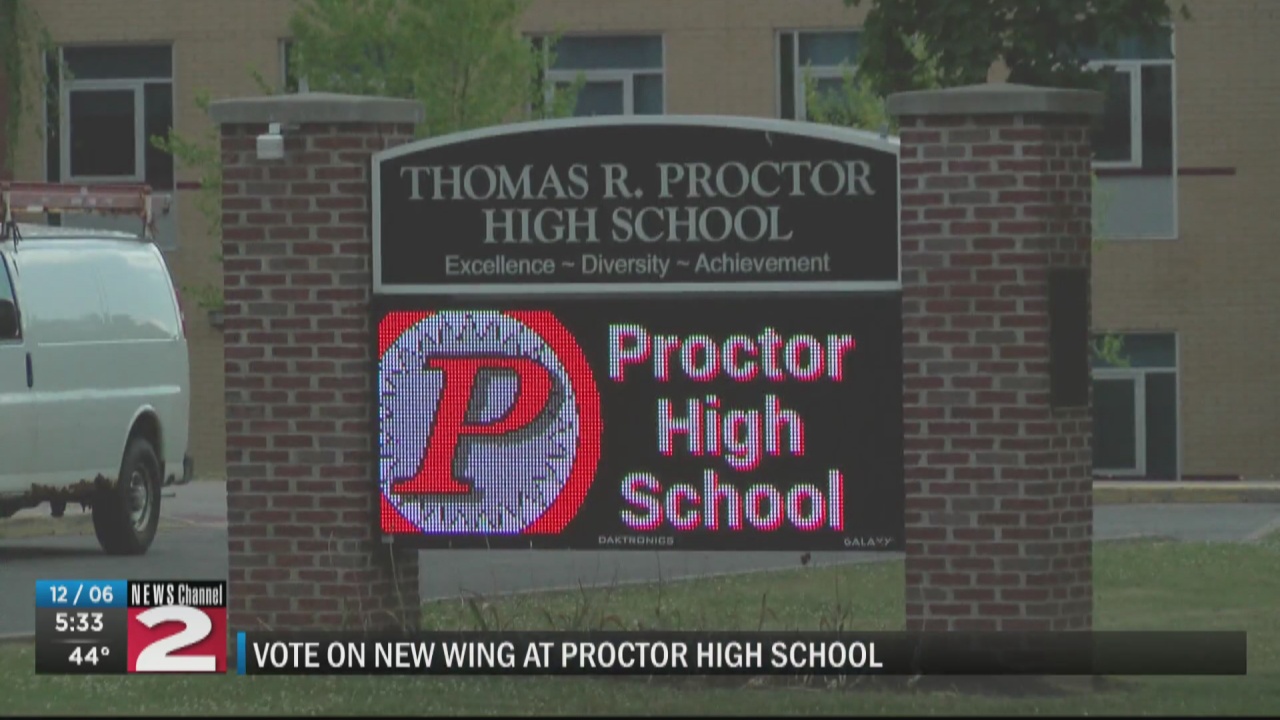 Vote for new wing at Proctor High School will take place tomorrow - Vimarsana News